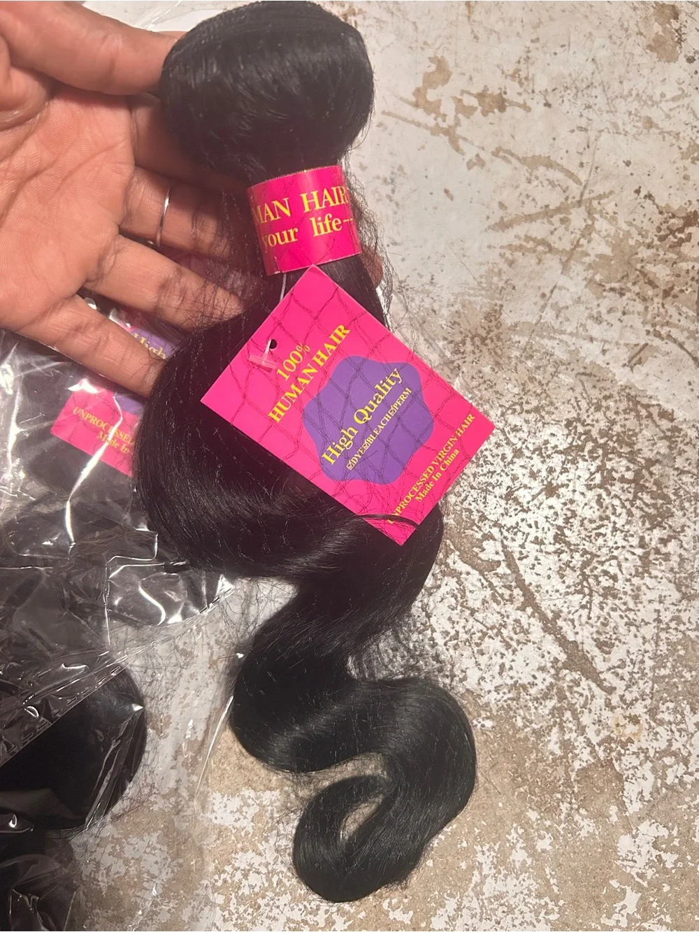 High Quality Black Body Wave Hair Bundles - 4 Pack